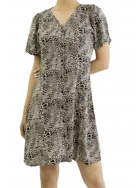 Vestito corto con scollo a V Only